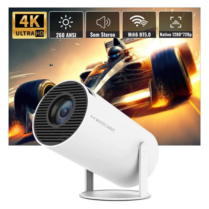 Projetor Magcubic HY300 PRO 4K Android 11 Dual Wifi6 Cinema em qualquer lugar