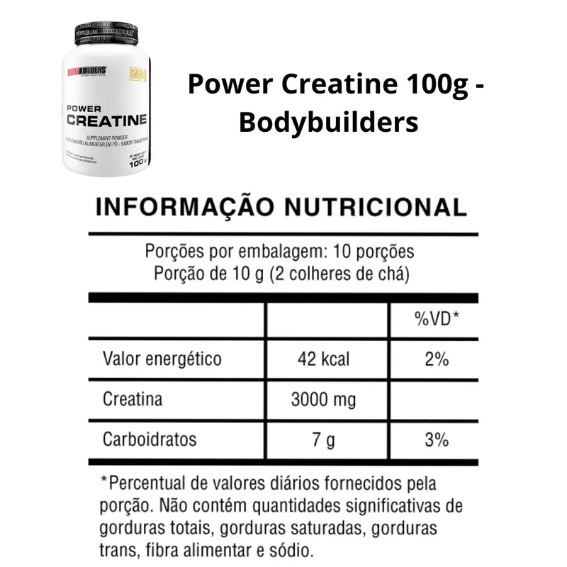 Kit 2x Whey Protein 900g + 2x Creatina 100G + BCAA 4.5 100G + 2x Glutamina 100g Coqueteleira-Bodybuilders