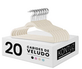 Kit com 30 Cabides de Veludo Dapper - Organização com Elegância