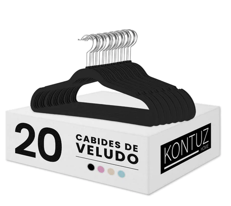 Kit com 30 Cabides de Veludo Dapper - Organização com Elegância