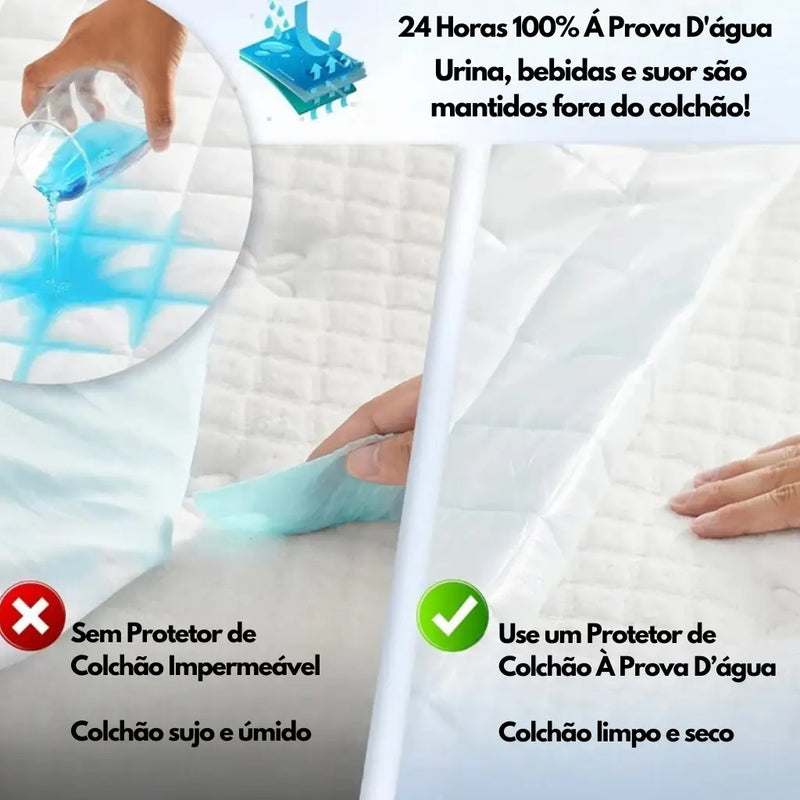 Protetor de colchão Impermeável premium