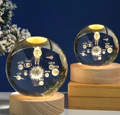 Luminária Bola de Cristal – Sofisticação e Luz para Seu Ambiente