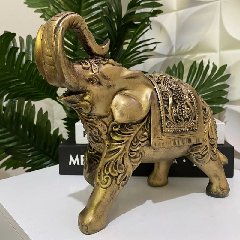 Elefante Indiano em Escultura – Um Símbolo de Sabedoria e Prosperidade