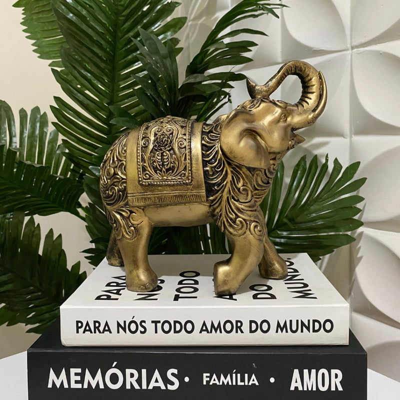 Elefante Indiano em Escultura – Um Símbolo de Sabedoria e Prosperidade