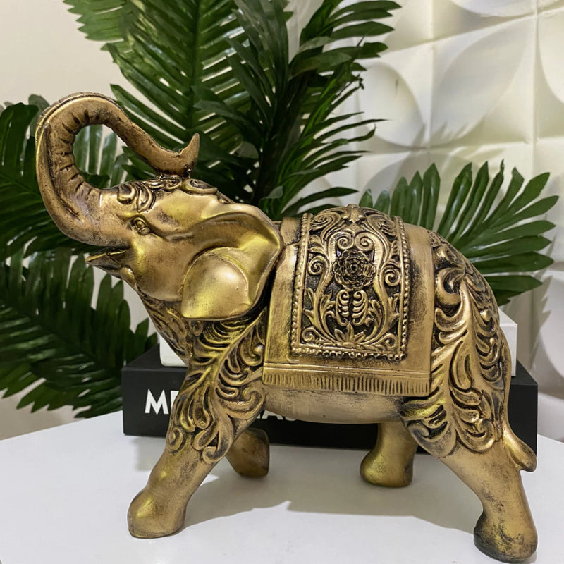 Elefante Indiano em Escultura – Um Símbolo de Sabedoria e Prosperidade