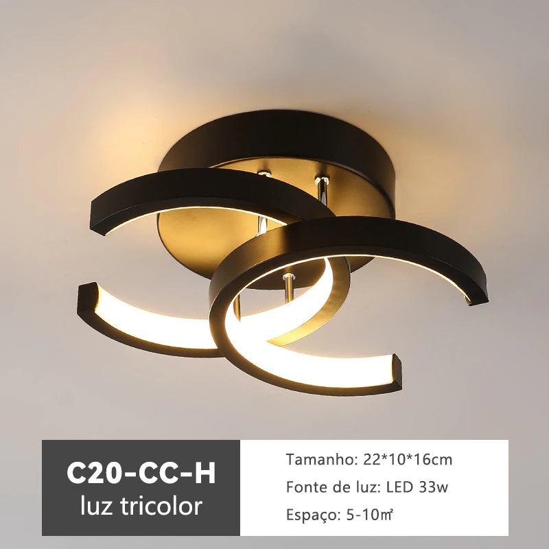 Luminária de Teto Dapper - Elegância e Estilo para Seu Ambiente