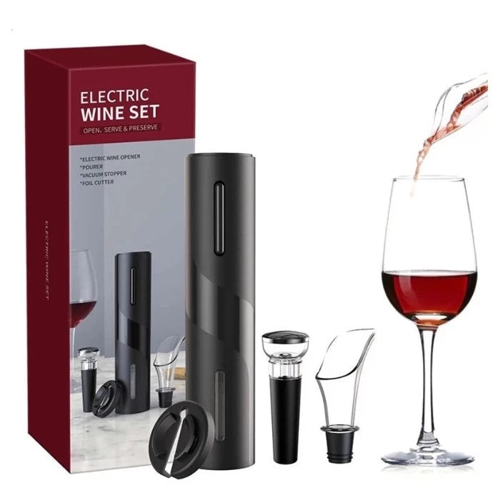 Abridor de Vinho Elétrico Dapper - Praticidade e Elegância na Hora de Servir + 3 brindes grátis