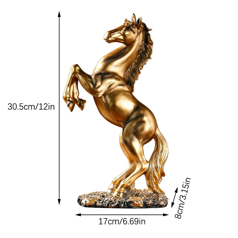 Escultura Decorativa de Cavalo – Símbolo de Força, Liberdade e Elegância