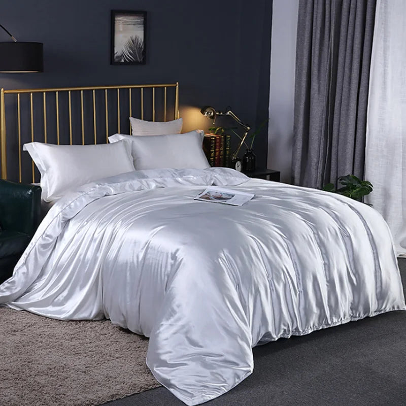 Conjunto de Cama Dapper em Seda - Conforto Premium e Design Exclusivo