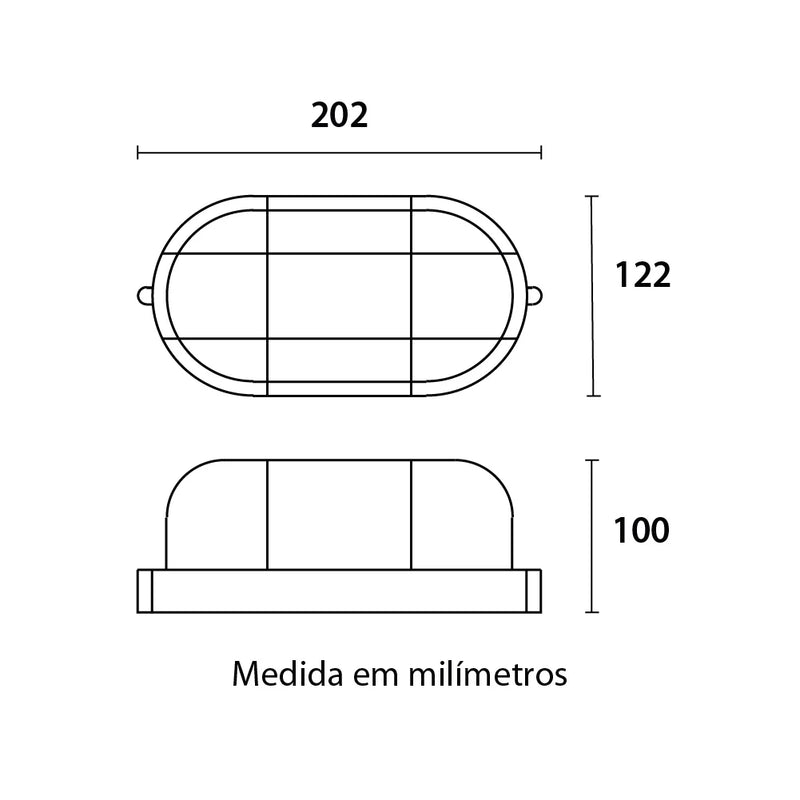 Luminária Arandela Tartaruga – Design Compacto e Durável para Sua Casa