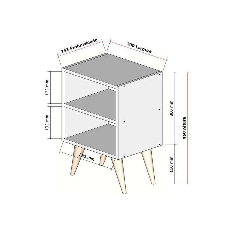 Cabeceira Nicho Dapper - Ideal para Quem Busca Organização com Charme