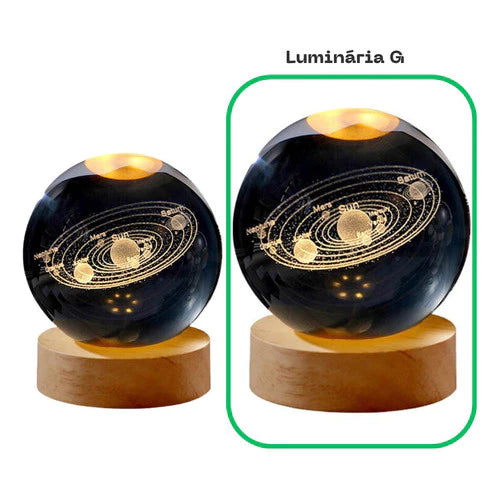 Luminária Bola de Cristal – Sofisticação e Luz para Seu Ambiente