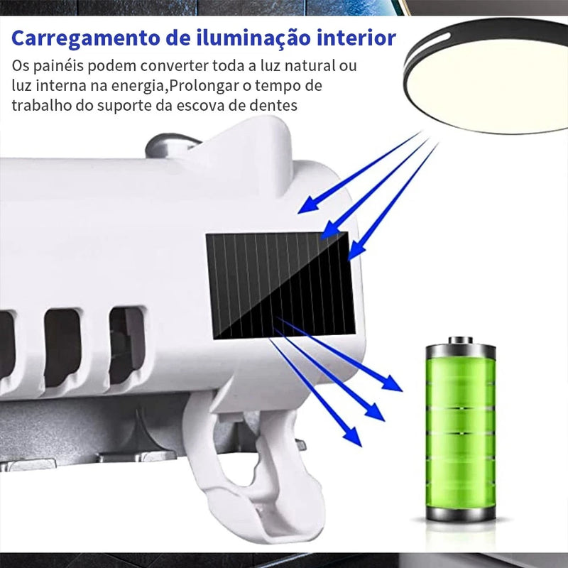 Dispenser Automático - Dapper com Esterilizador UV e Suporte para Escovas