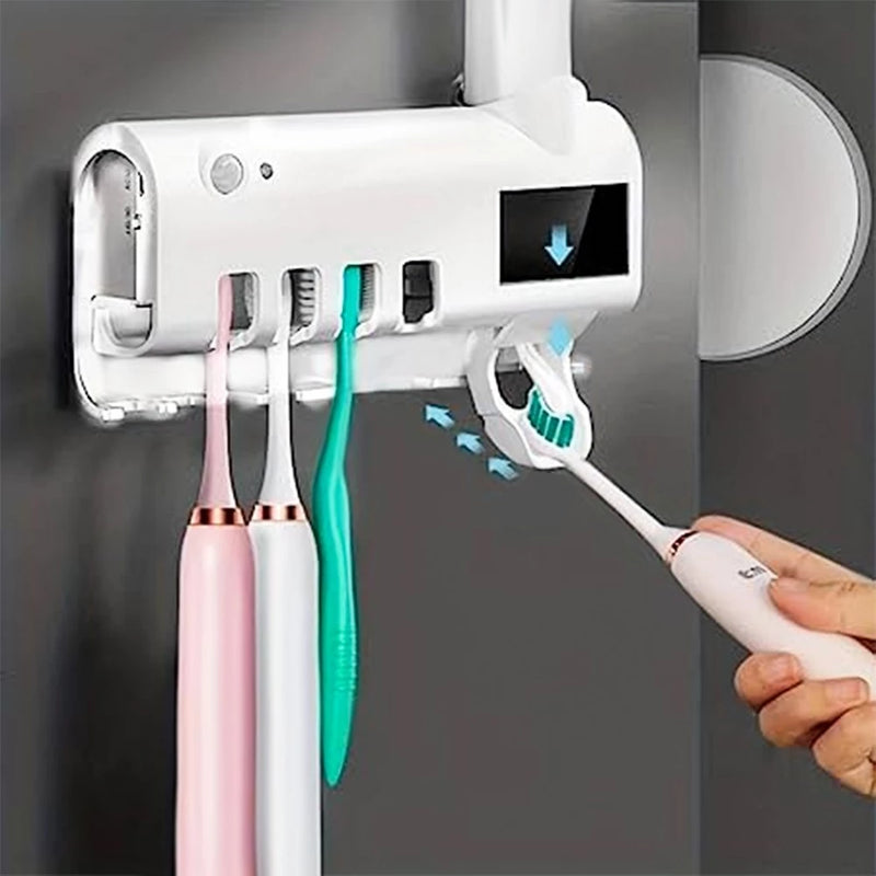 Dispenser Automático - Dapper com Esterilizador UV e Suporte para Escovas